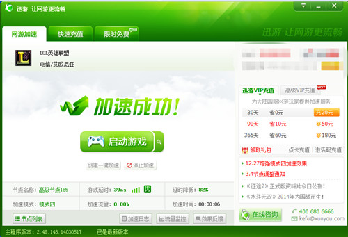 图2：迅游网游加速器——让网游玩家没有后顾之忧