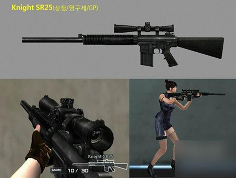 图1：迅游网游加速器——半自动狙击枪Knight SR25