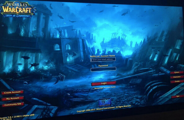 图1：迅游网游加速器——WOW曝光7.0资料片登录界面