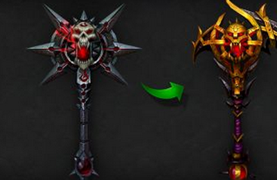 图2：迅游网游加速器——“死亡骑士”橙色武器