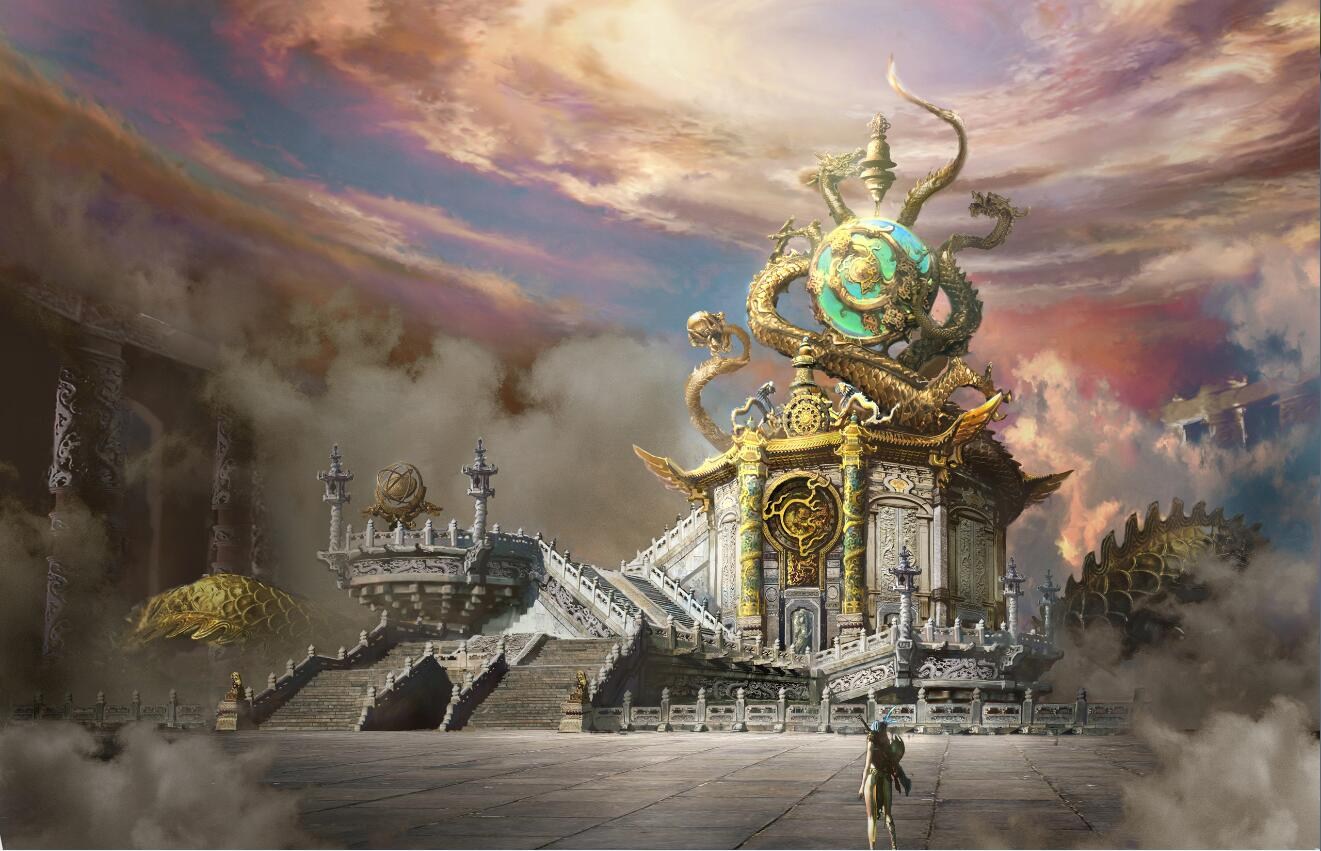图3：迅游网游加速器——云帝国的首都“天命宫”