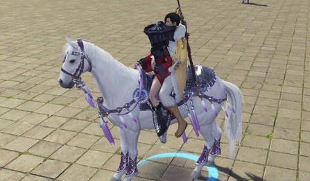 图1：迅游网游加速器——《天涯明月刀》体验服双人骑乘玩法