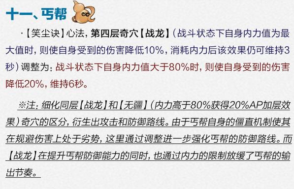 图18：迅游网游加速器——丐帮技能调整