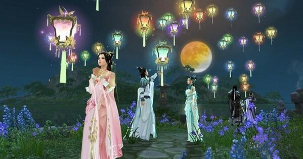 图1：迅游网游加速器——放花灯祈福